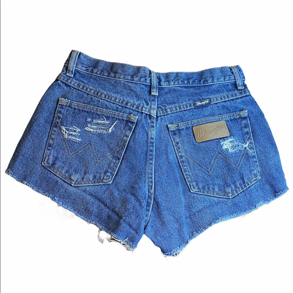 Wranglers Vintage Distressed Denim Cutoff Shorts